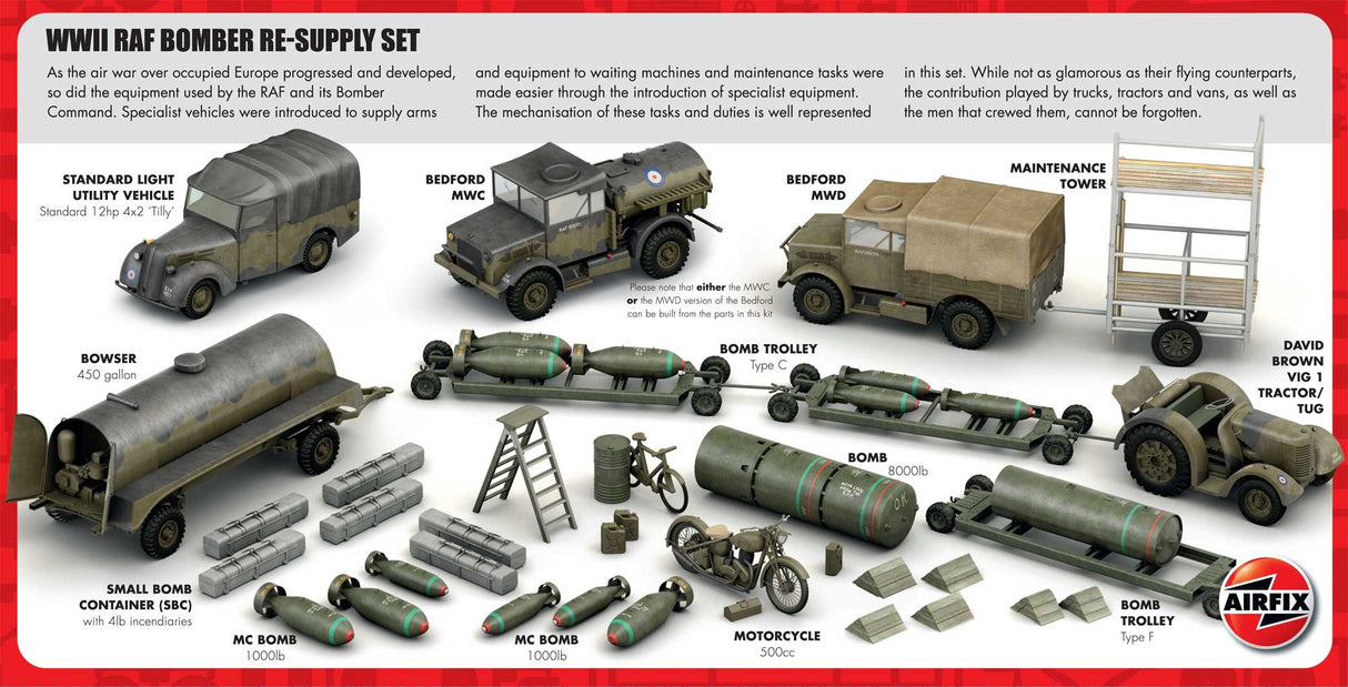 Airfix 1/72  WWII RAF Bomber Re-supply Set A05330