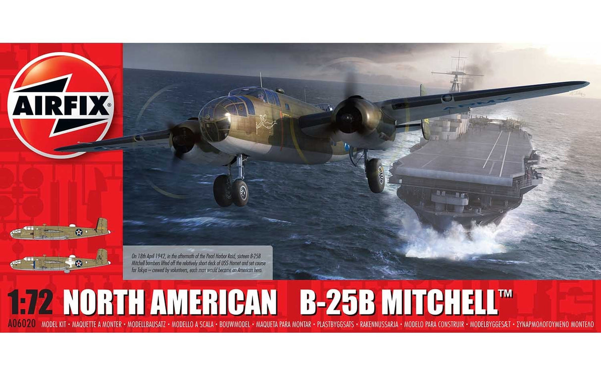 Airfix 1/72 North American B25B Mitchell Doolittle Raid A06020