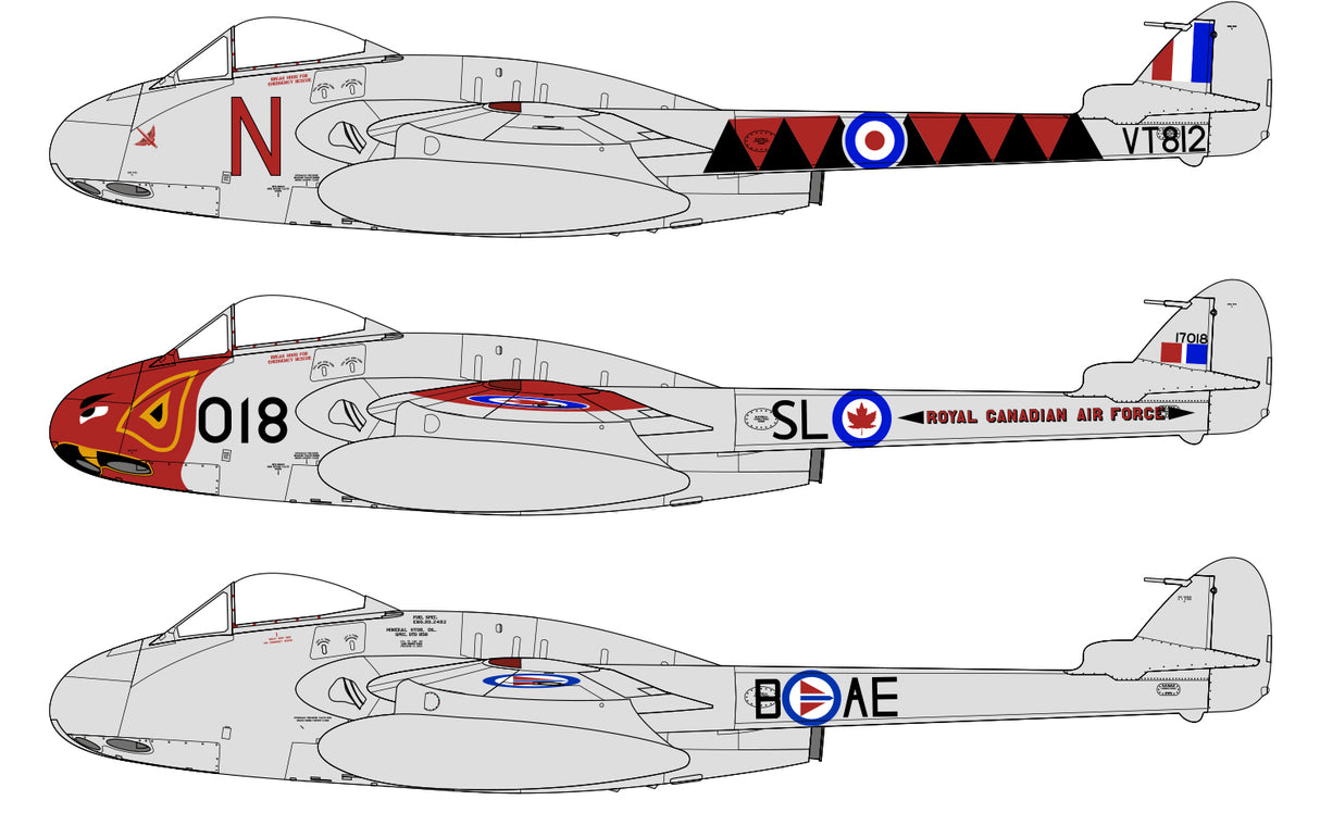 Airfix 1/48 de Havilland Vampire F.3 A06107