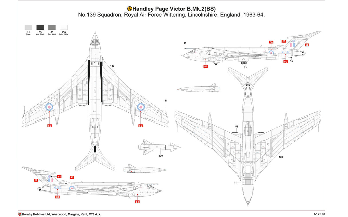 Airfix 1/72 Handley Page Victor B.2 A12008