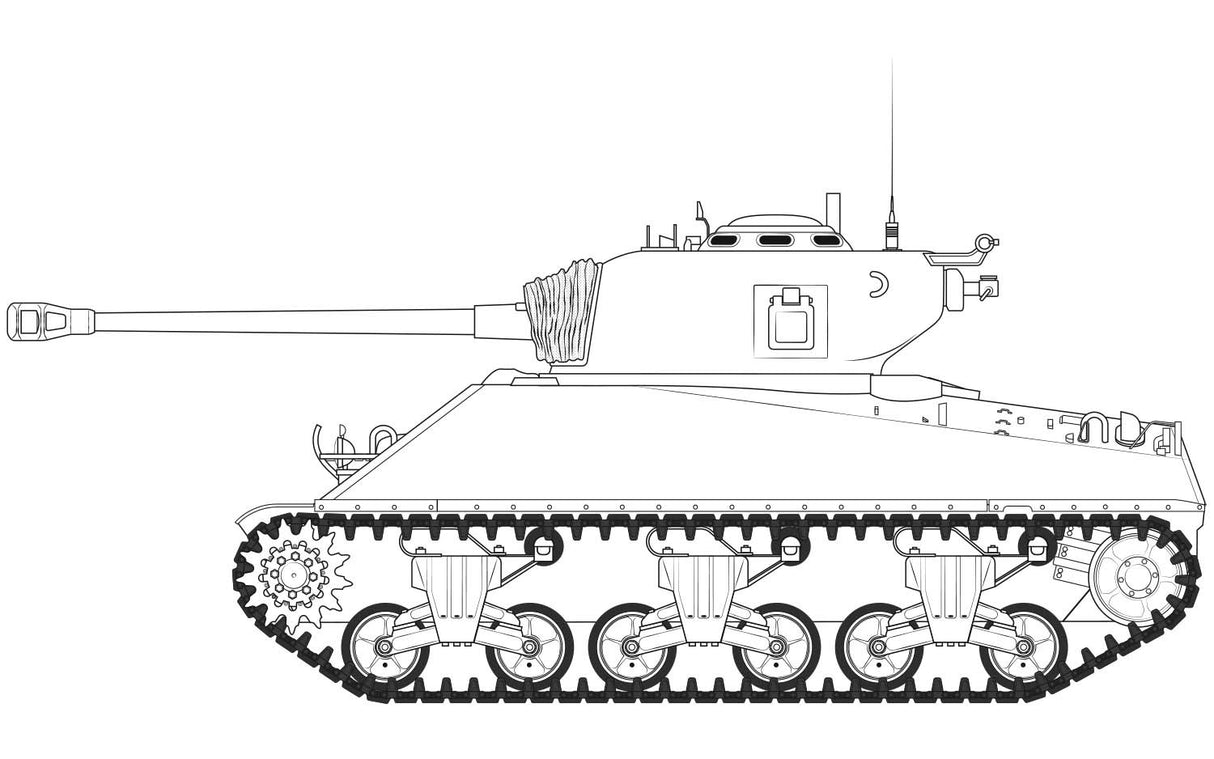 Airfix 1/35 M4A3(76)W Battle of the Bulge Sherman