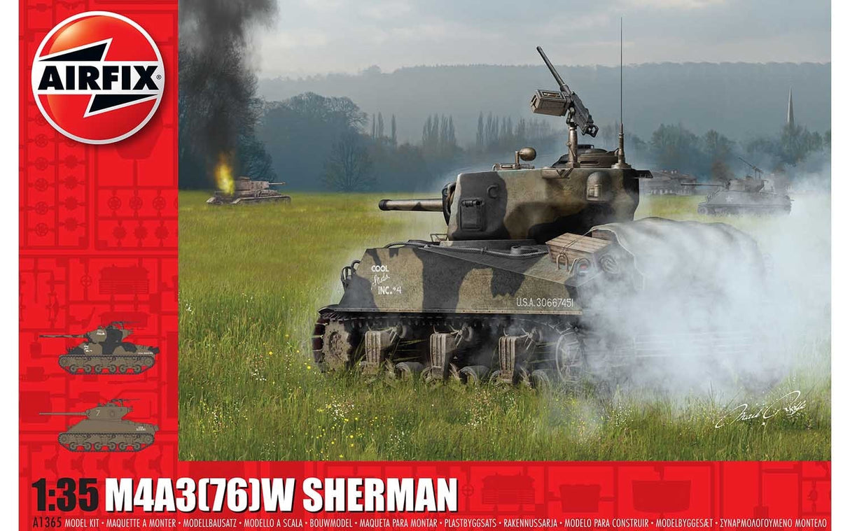 Airfix 1/35 M4A3(76)W Battle of the Bulge Sherman