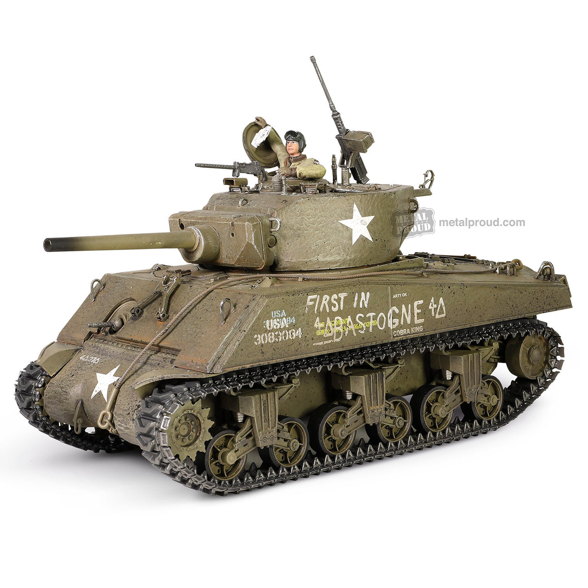 Forces of Valor Metal Proud Series 912136A – 1/32 U.S. M4A3E2 (75) Sherman Jumbo Tank Cobra King