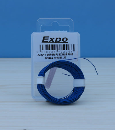 SUPER FLEXIBLE FINE CABLE 10m BLUE