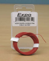 SUPER FLEXIBLE FINE CABLE 10m RED