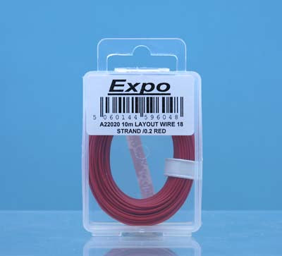 10m LAYOUT WIRE 18 STRAND /0.1 RED