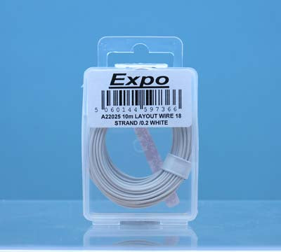 10m LAYOUT WIRE 18 STRAND /0.1 WHITE