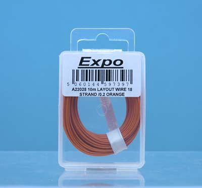 10m LAYOUT WIRE 18 STRAND /0.1 ORANGE