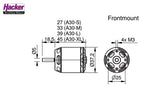 Hacker A30-12XL V4 Brushless Motor 15716108 550W - 681 watt