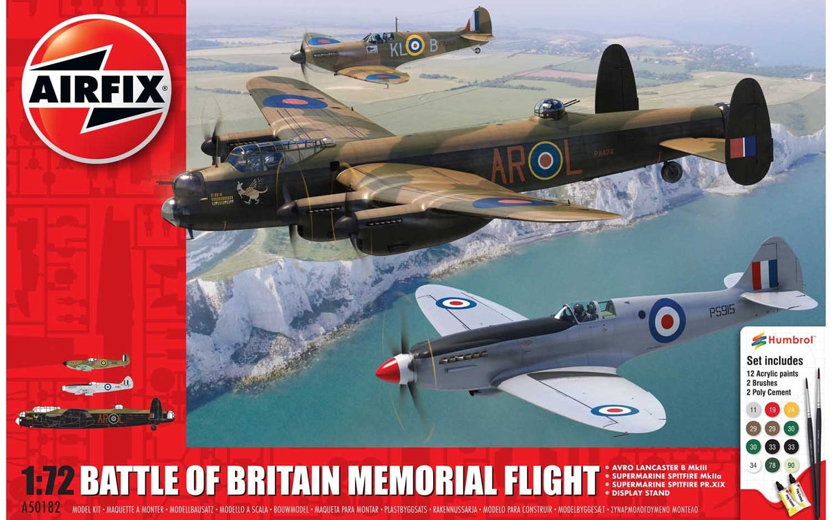 Airfix 1/72 Battle of Britain Memorial Flight Gift Set A50182 (Contains 3 kits)