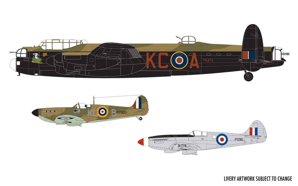 Airfix 1/72 Battle of Britain Memorial Flight Gift Set A50182 (Contains 3 kits)