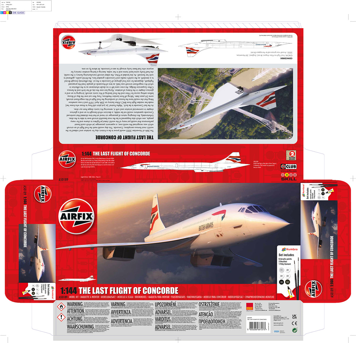 Airfix 1/144 The Last Flight of Concorde Giftset A50189