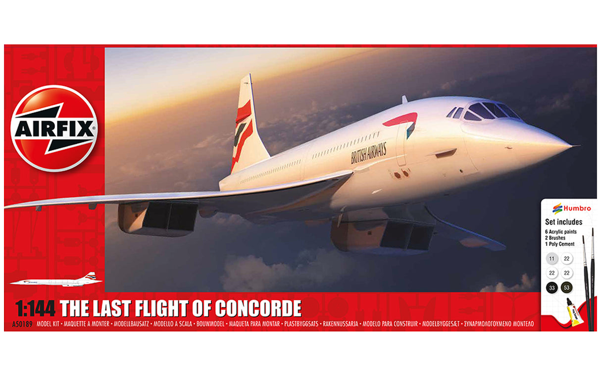 Airfix 1/144 The Last Flight of Concorde Giftset A50189