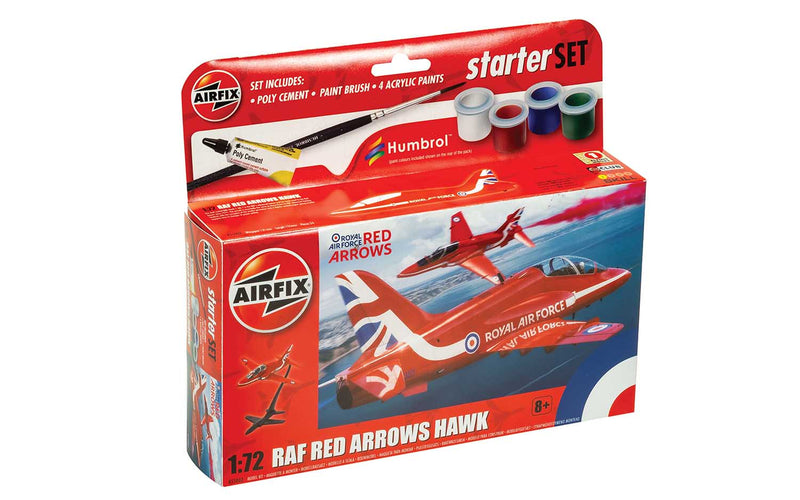 Airfix 1/72 RAF Red Arrows Hawk Starter Set A55002