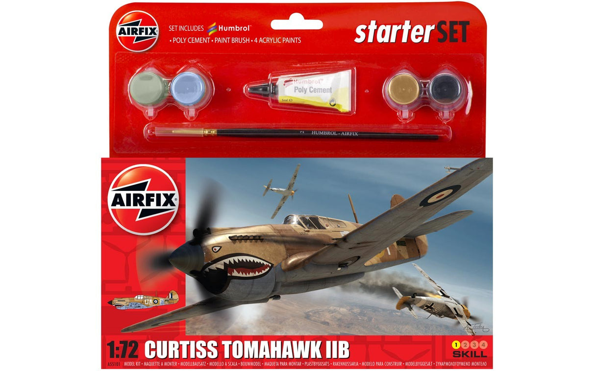 Airifx 1/72 RAF Curtiss Tomahawk IIB Starter Set A55101