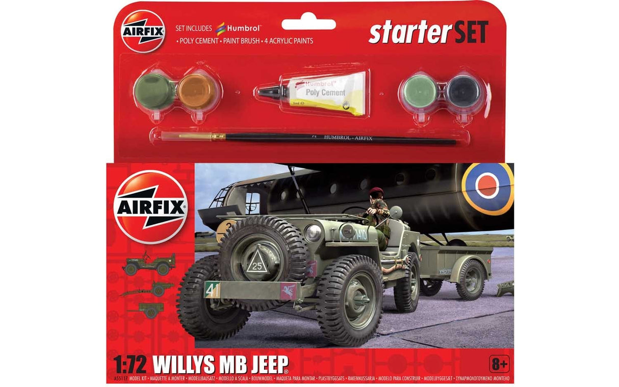 Airfix Starter Set Willys MB Jeep 1/72