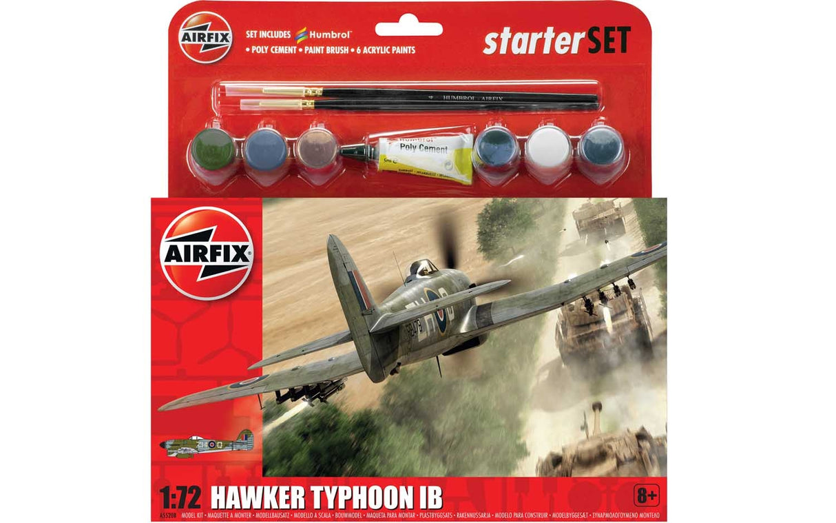 Airfix 1/72 Hawker Typhoon Mk.Ib Starter Set A55208A