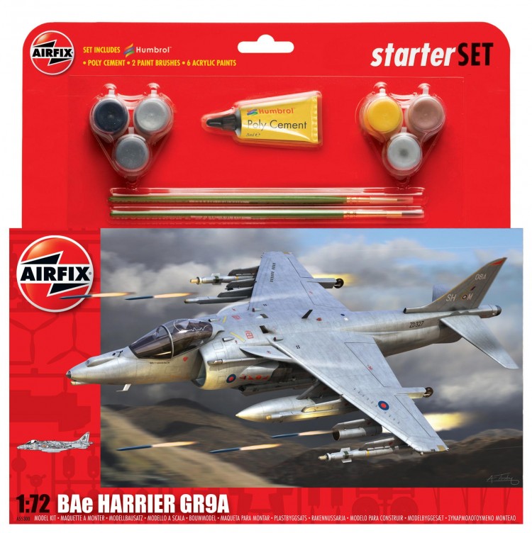 Airfix 1/72 BAe Harrier GR9A Starter Set A55300