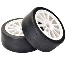 Set of wheels RS Racing Rally Slick / white 1: 8 (2 pcs) Absima TC0809 (FASTW)