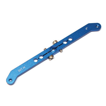 Aluminium Offset Double Servo Arm 4in M3 (24T) (Blue) - Hitec