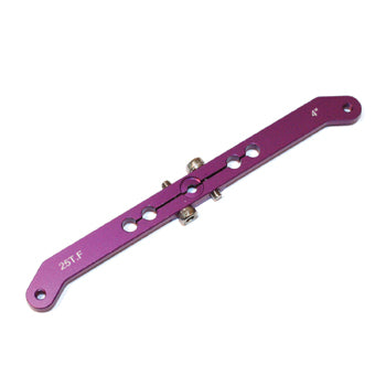 Aluminium Offset Double Servo Arm 4in M3 (25T) (Purple) - Futaba