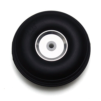 3in (76mm) Rubber (PU) Wheel with Aluminium Hub