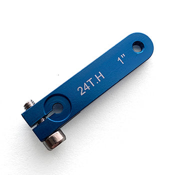 1in Aluminium Servo Arm M3 - Blue (For Hitec)