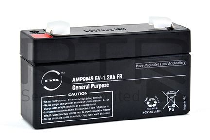 NX Sealed lead acid battery 6V 1.2Ah F4.8