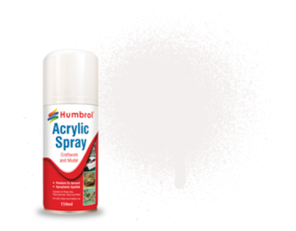 Humbrol 150ml Sprays #34 White Matt