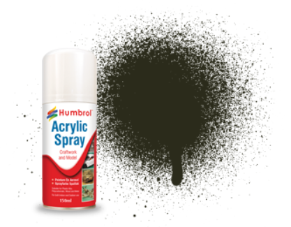 Humbrol 150ml Sprays #53 Metalllic Gun Metal AD6053