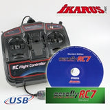 Ikarus Aerofly RC7 + remote control USB simulator