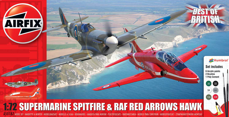 Airfix 1/72 Best of British Spitfire and Hawk A50187