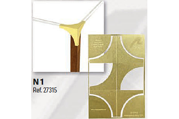 SET 4 BRASS CORNER EDGE GUARD NO 1