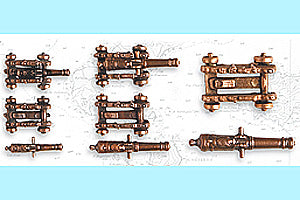 CANNON WITH METAL CARRIAGE 20mm (2 u.)