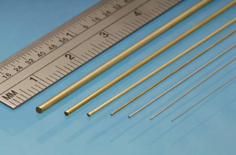 Brass Rod 0.5 mm (4 pieces) 1m lengths