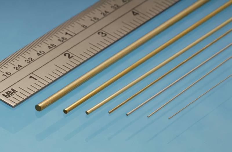 Round Brass Rod 2.0mm 5 Pieces