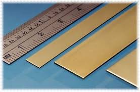 Brass Strip 1/4in x 0.025in (4 pieces)