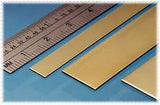 Brass Strip 12mm x 0.4mm 4 pieces - 305mm