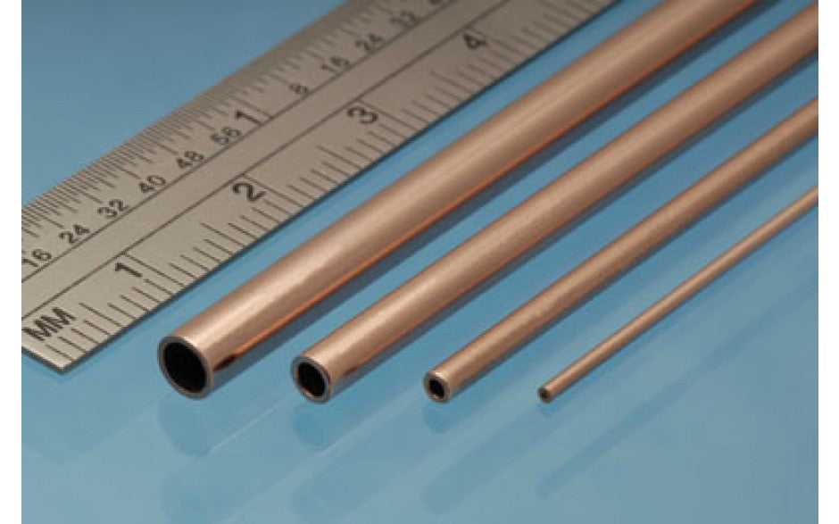 Round Copper Tube 3 x 0.45mm 4 pieces