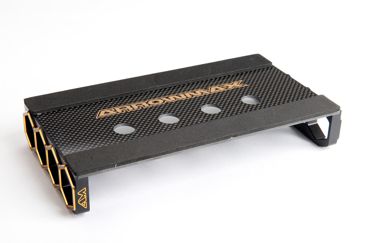 Arrowmax CAR STAND ONROAD 1/10 BLACK GOLDEN CARBON