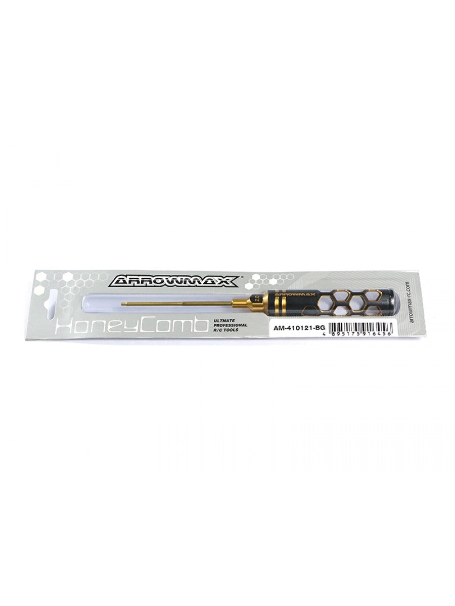 Arrowmax ALLEN WRENCH 2.0 X 100MM BLACK GOLDEN