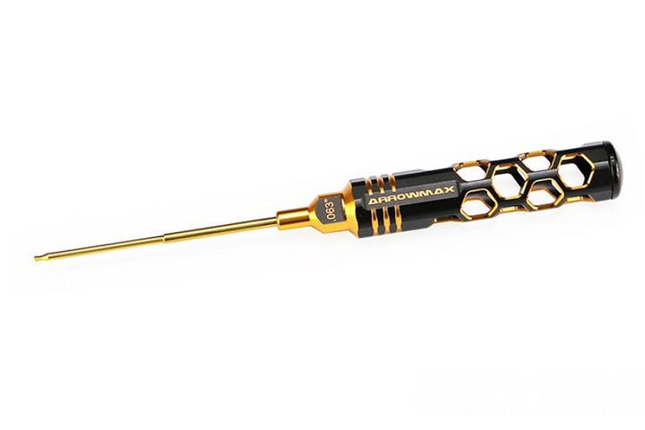 Arrowmax BALL DRIVER HEX WRENCH .063 (1/16) X 100MM BLACK GOLDEN