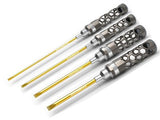 Arrowmax FLAT HEAD SCREWDRIVER SET 3.0 4.0 5.0  & 5.8  4PCES HONEYCOMB