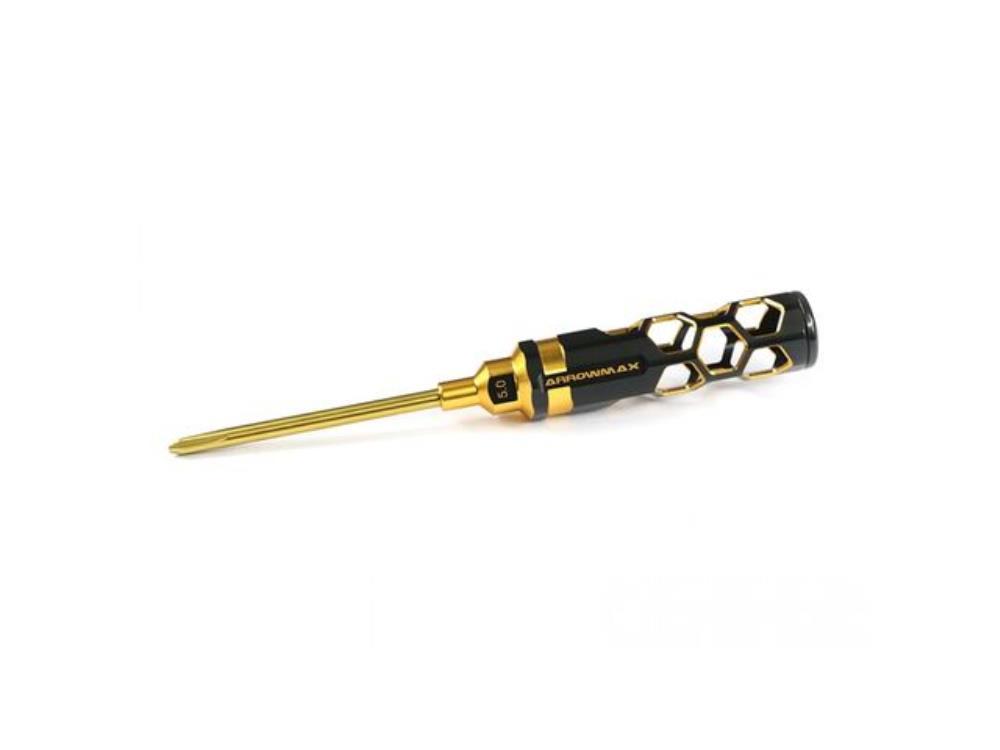 Arrowmax PHILLIPS SCREWDRIVER 5.0 X 100MM BLACK GOLDEN