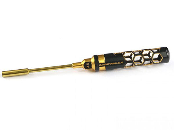 Arrowmax NUT DRIVER 4.5 X 100MM BLACK GOLDEN