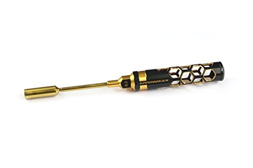 Arrowmax NUT DRIVER 6.0 X 100MM BLACK GOLDEN