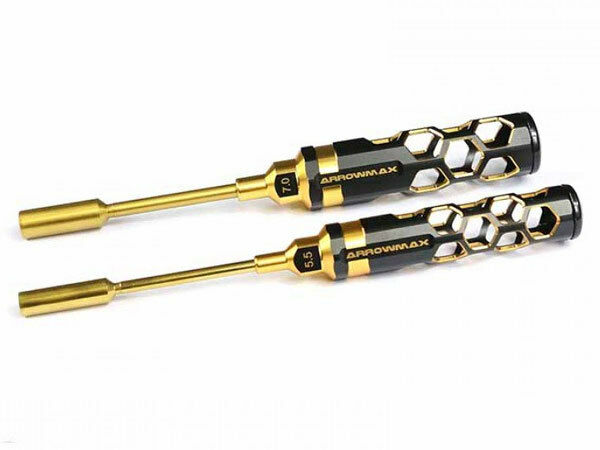 Arrowmax NUT DRIVER SET 5.5 & 7.0 X 100MM - 2-TEILIG BLACK GOLDEN
