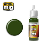 Ammo Mig Jimenez Acrylic 17ml Paint CRYSTAL GREEN