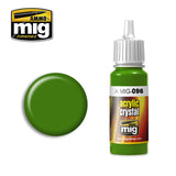 Ammo Mig Jimenez Acrylic 17ml Paint CRYSTAL GREEN PERISCOPE  (AND TAIL LIGHT ON)