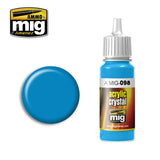 Ammo Mig Jimenez Acrylic 17ml Paint CRYSTAL LIGHT BLUE